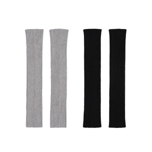 上森羊毛袜套配雪地靴腿套长袜套秋冬中筒袜堆堆袜套白色小腿棉袜