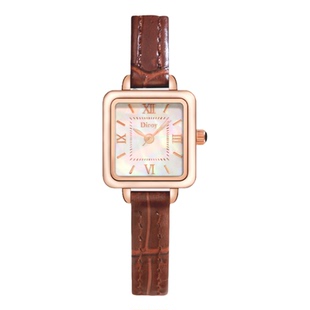 Diroy迪罗伊【情人节礼物】小棕表女士手表气质女表送女朋友