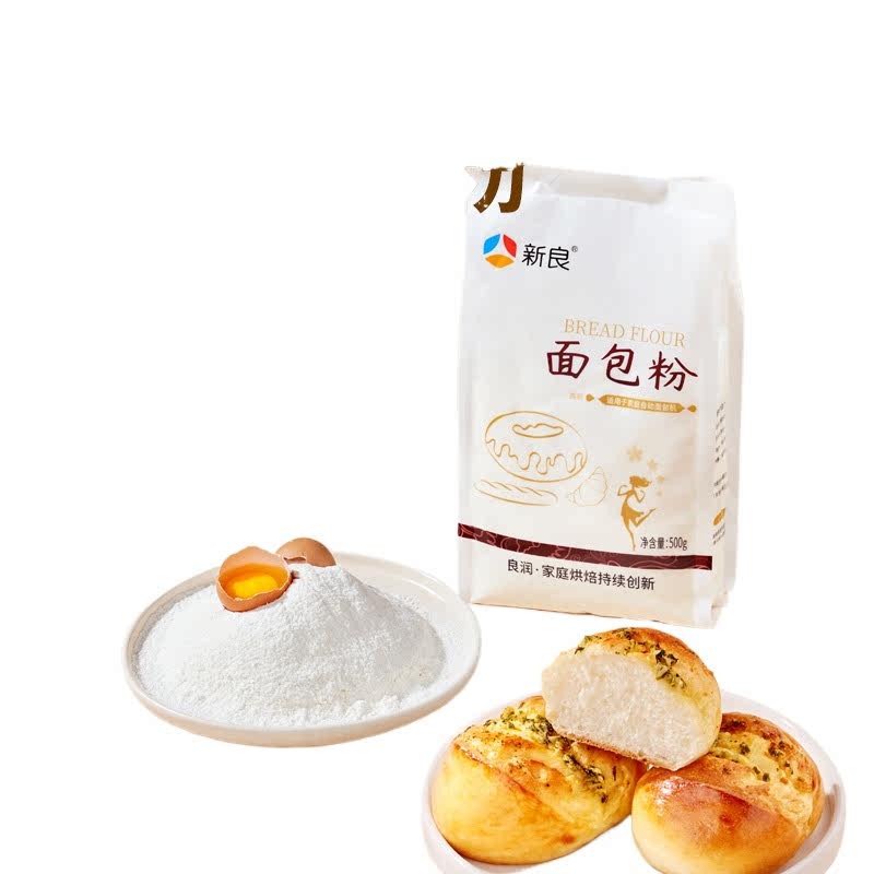 新良面包粉500g高筋面粉小包装家用面包机专用日式吐司