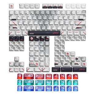 PIIFOX《独角兽》高达核动力高度PBT雾透PC透明适配wooting键盘帽