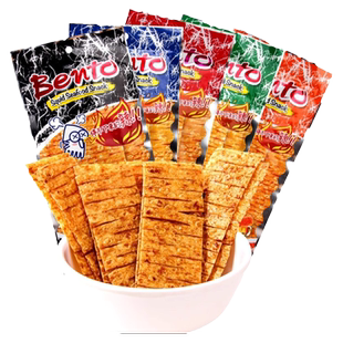 泰国进口bento拌多乐超味鱿鱼片20g*2包 辣味手撕即食鱿鱼干特产