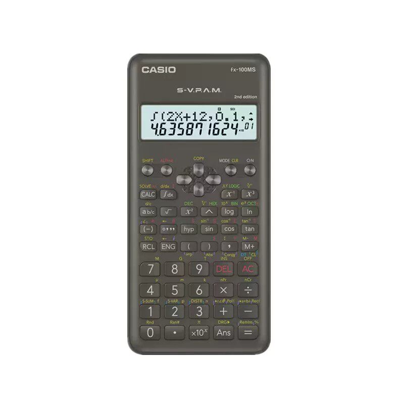 英文版卡西欧FX-100MS学生计算器