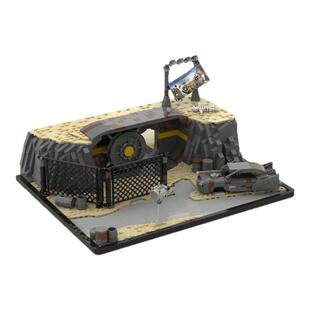 地堡避难所MOC创意小颗粒积木太空系列辐射核避难所DIY拼装玩具