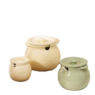 陶瓷猪油罐子家用耐高温带盖装荤油专用的容器油壶储油坛子大容量