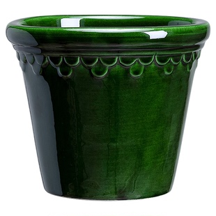 青野园艺家 Bergs 宝格仕 哥本哈根手工彩釉陶瓷花盆家用高级室内