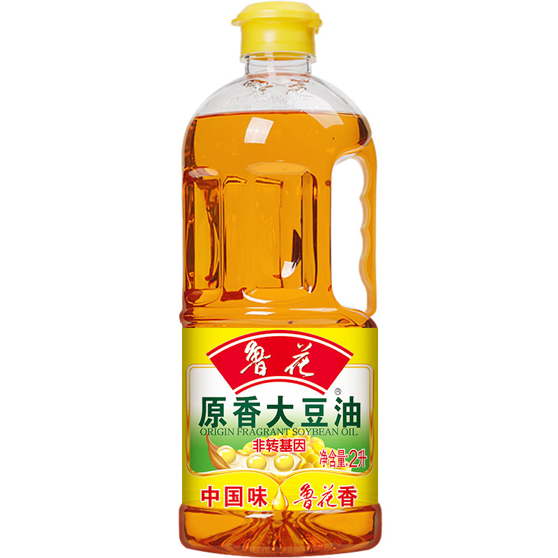 鲁花原香大豆油2L非转基因食用油小瓶植物油家用炒菜桶装