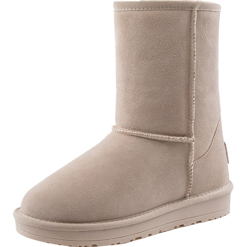 保暖棉鞋女冬加绒雪地靴女中筒2025冬季新款韩版百搭内增高短靴子