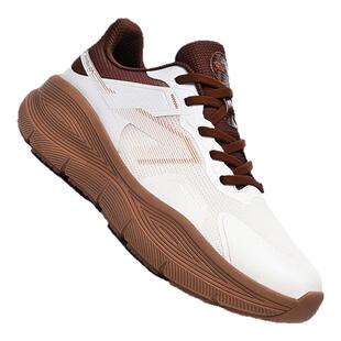 保罗第一品秋冬皮面加绒轻便网面运动鞋休闲减震男跑步鞋女棉鞋