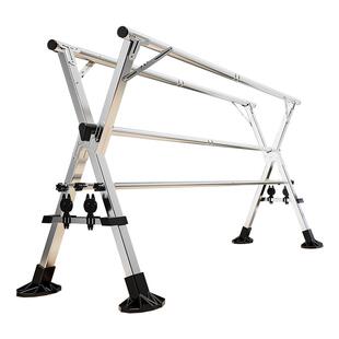 不锈钢晾衣架落地折叠室内阳台晒被子神器家用卧室室外凉伸缩式杆