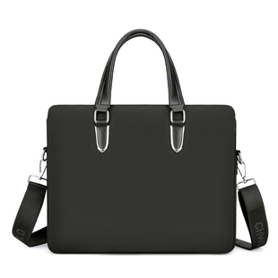 保罗新款牛津布男包男士手提包商务公文包会议文件帆布休闲电脑包