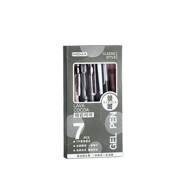 紫色杆按动笔高颜值手感好速干