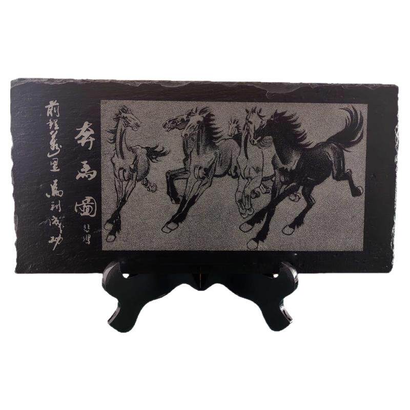 纯手工精品煤雕马到成功摆件