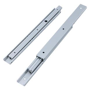 20mm3节铝合金轻型滑轨导轨工业2节双向铝型材抽屉轨道滑道薄定制