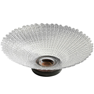 高级感玻璃水果盘轻奢家用茶几干果盘高颜值精致糖果盘零食摆放盘