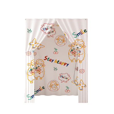 浴罩冬天家用浴室帘照防水长方形