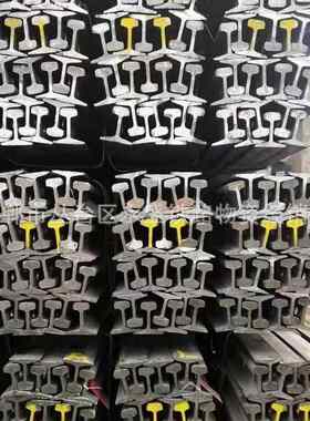 现货经营邯钢71Mn轨道50kg铁标护轮轨43kg重轨38kg再用轨24kg轻轨