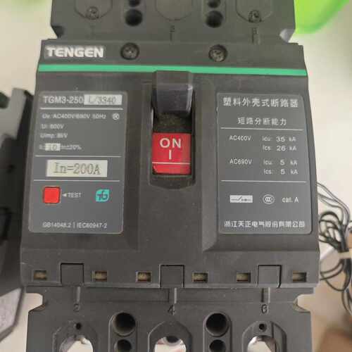 天正TENGEN塑壳断路器TGM3-250L/3340 20