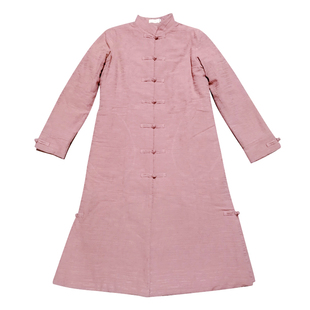 玉想 欢喜心 唐装中式服装女民族风女装棉衣盘扣外套加长大码棉袄