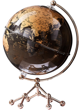 地球仪轻奢高档办公室黑金系列