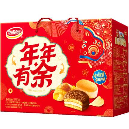 达利园年年有余糕点1.342kg休闲解馋吃喝配齐五种产品早餐零食