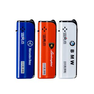 金属铁壳直冲防风打火机家用零售坏机包赔时尚潮流可充气防风火机