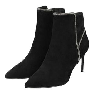 专柜正品Roberta诺贝达女鞋RA227237时装靴舒适绒面细跟职业短靴