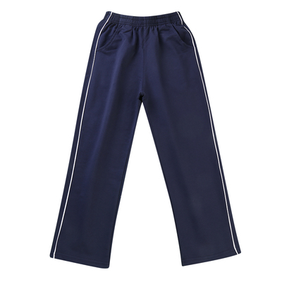 中小学生校服校裤一杠深蓝色