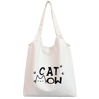 白色手拎布袋子女士托特包休闲