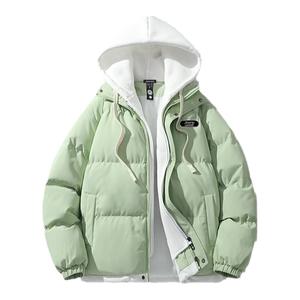 GV真维斯棉服男款冬季潮牌假两件外套棉袄男女同款加厚情侣棉衣B