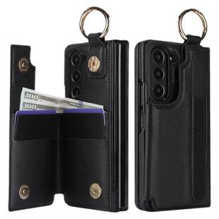 适用于三星Z FOld5/6/7折叠屏手机壳三星FOld4钱包手机套fold3指环保护套W22/W23/W24/W26后盖插卡支架保护壳