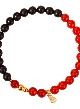 山川心语本命年红玛瑙福禄手链