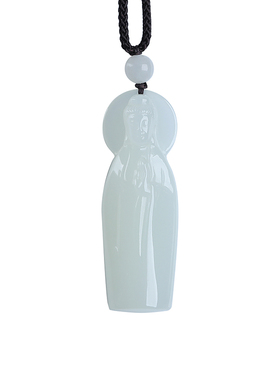 高端羊脂玉观音菩萨吊坠和田玉观音头挂羊脂白玉件护身符男款玉佩