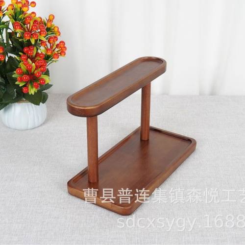 轻奢桌面香水口红实木玄关置物架摆件入户门家用收纳架多层钥匙