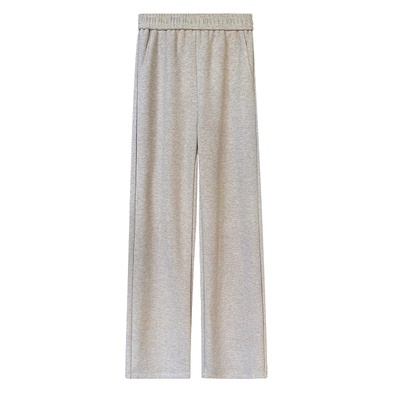 2025春秋新款毛呢直筒窄版阔腿裤