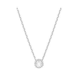 施华洛世奇Una Angelic灵粹优雅锁骨项链圆形切割配饰女吊坠礼物