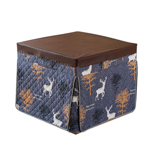 2025新款烤火桌子罩套加厚取暖桌套罩电烤炉围挡火炉火箱架正方形