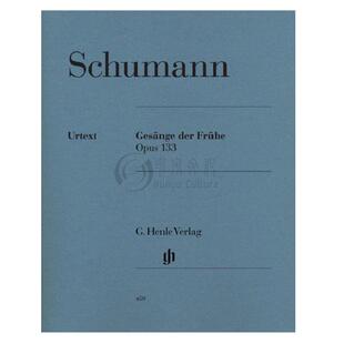 【促销】舒曼晨曲黎明之歌op133钢琴独奏带指法亨乐原版进口乐谱书 ROBERT SCHUMANN Gesange der Fruhe HN459