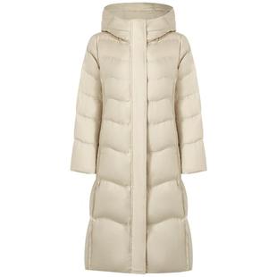 歌莉娅90%鹅绒服长款轻薄羽绒服女冬季防风保暖连帽外套1BCC8D890