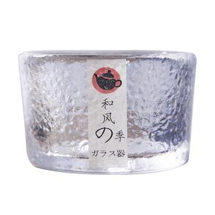 和风四季玻璃水杯品茗杯锤目纹小茶杯功夫茶杯主人杯杯子日式酒杯