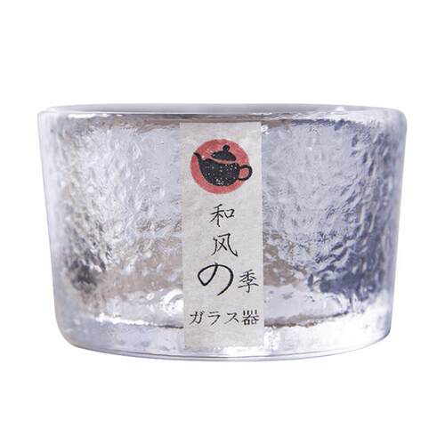 和风四季玻璃水杯品茗杯锤目纹小茶杯功夫茶杯主人杯杯子日式酒杯