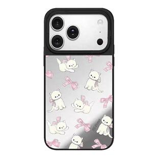 【PX＆FC】森林早报蝴蝶结小猫适用于苹果iPhone17AIR/16pro/15/14/13Promax手机壳华强北镜面磁吸12女保护套