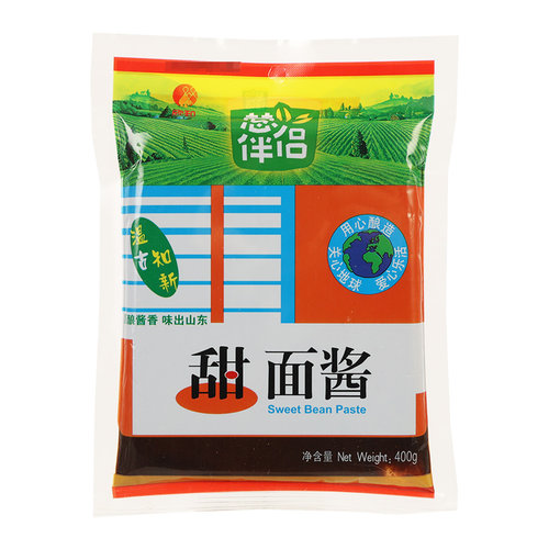 欣和葱伴侣甜面酱400g*9袋装老北京烤鸭炸酱面酱煎饼大葱甜酱商用