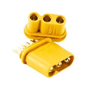 MR30插头 2mm镀金香蕉插头 3芯MOTO无刷电机ESC电调连接金插XT30