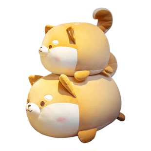 可爱柴犬抱枕超软狗狗毛绒玩具睡觉床上柯基玩偶公仔男女生日礼物