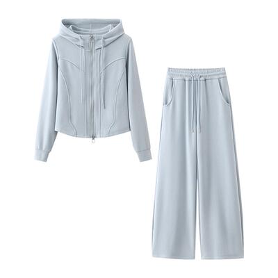 春装潮牌显瘦运动卫衣套装慵懒风