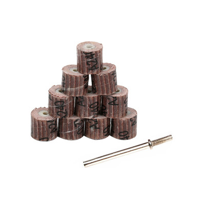 活柄百叶磨头页轮砂纸轮抛光轮活柄叶轮千叶轮砂布磨头柄20 30mm