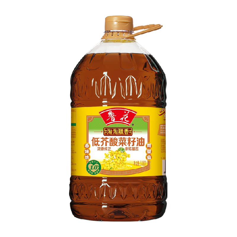 【李佳琦直播间零食节】鲁花淘淘飘香低芥酸菜籽油6.08L 厨房健康