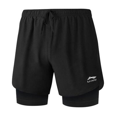 李宁泳裤双层速干防尴尬