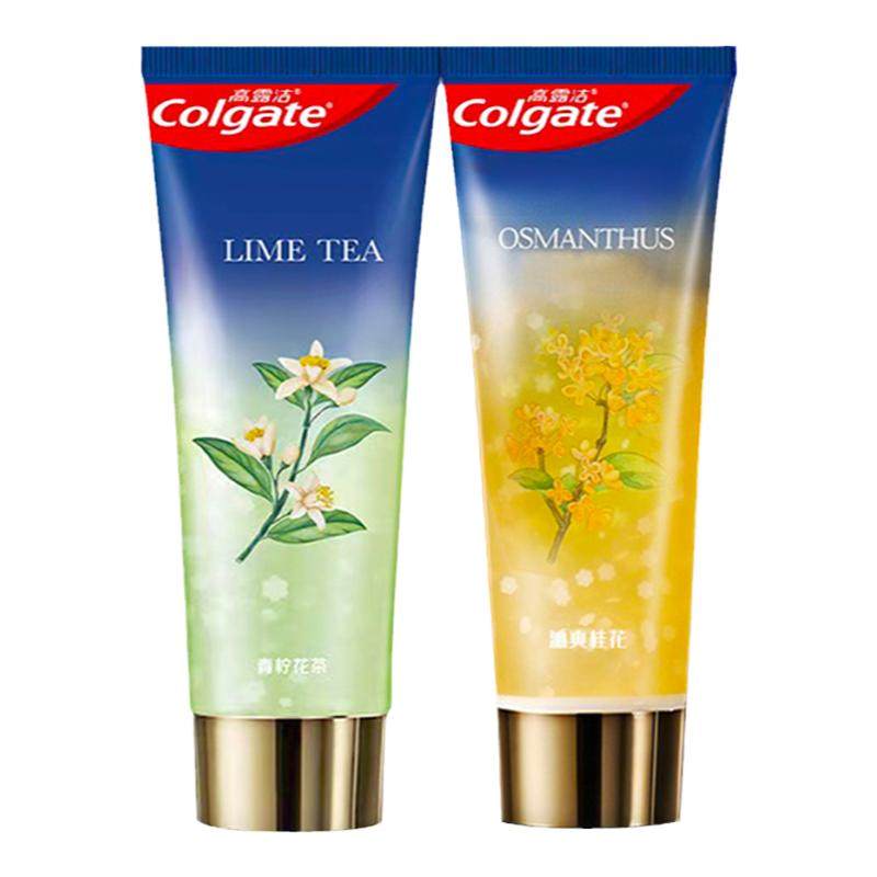 高露洁冰爽香氛牙膏 清新口气黑黄异味净白牙齿亮白野兽派联名款