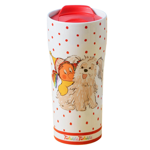 星星人周边正版联名可爱创意双层陶瓷防烫随手杯带盖杯节日礼物